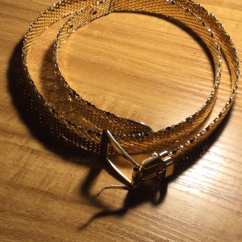 Chic Gold Mesh Belt for Women
